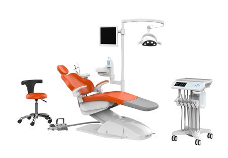 SILVERFOX 8000C-CMS0 – Стоматологическая установка с подкатным блоком врача, без гидроблока и с мягкой обивкой