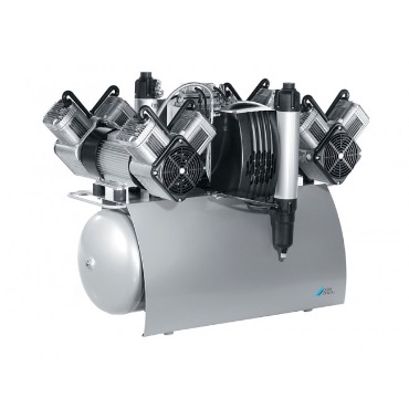 Durr Dental Quattro Tandem – компрессор с одним агрегатом для 5-ти стоматологических установок с осушителем