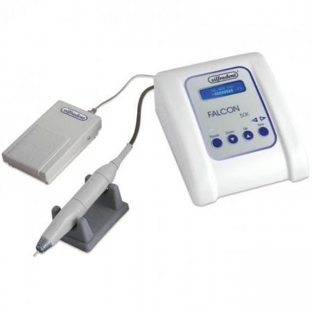 Silfradent Falcon - бесщеточный зуботехнический мотор с электронной панелью, 40000 об/мин, с ножным управлением