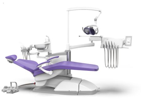 SILVERFOX 8000C-SRS0 – Стоматологическая установка с нижней подачей и с мягкой обивкой