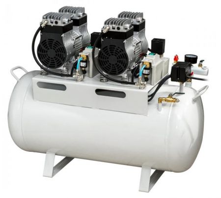 Mercury HK-3EW-55 (140л)- безмасляный компрессор для 3 стоматологических установок, с ресивером 55 л (140 л/мин)