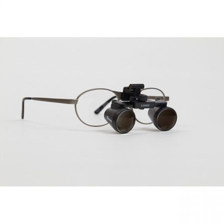 Amtech GL4 Classic 2.5 - бинокулярные лупы системы Flip-up на классической титановой оправе, увеличение 2.5x 