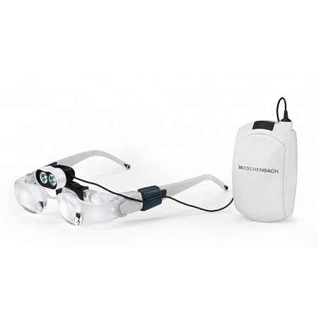 DentLight Eshenbach Optik - комплект бинокулярные лупы Eschenbach MaxDETAIL и осветитель Headlight LED