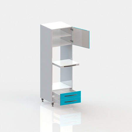 ВИТАЛИЯ Т2 под автоклав ЛЮКС — Медицинская тумба на хромированных ножках