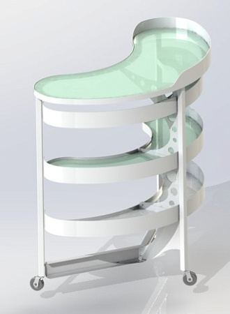 Медкрон Эрго-1 – Столик инструментальный подкатной (манипуляционный)