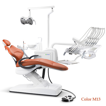 GreenMED S300 COLORFUL – Стоматологическая установка с мягкой обивкой и с верхней подачей