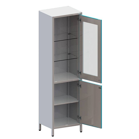 ВИТАЛИЯ ШМе-1см — Шкаф со стеклом в металлической рамке