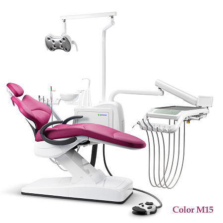 GreenMED S300 COLORFUL – Стоматологическая установка с мягкой обивкой и с нижней подачей