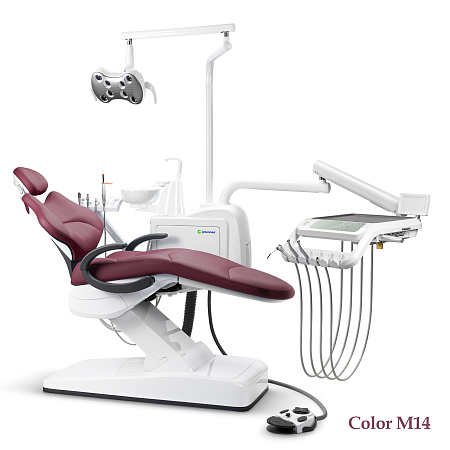 GreenMED S300 COLORFUL – Стоматологическая установка с мягкой обивкой и с нижней подачей