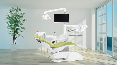 Miglionico NG — стоматологическая установка с верхней подачей инструментов