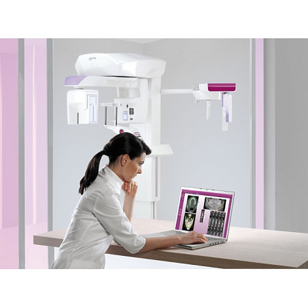 MyRay Hyperion X9 CB3D 11x8 Ceph Titanium - дентальный цифровой 3D-томограф с цефалостатом, 3 в 1, FOV 11x8